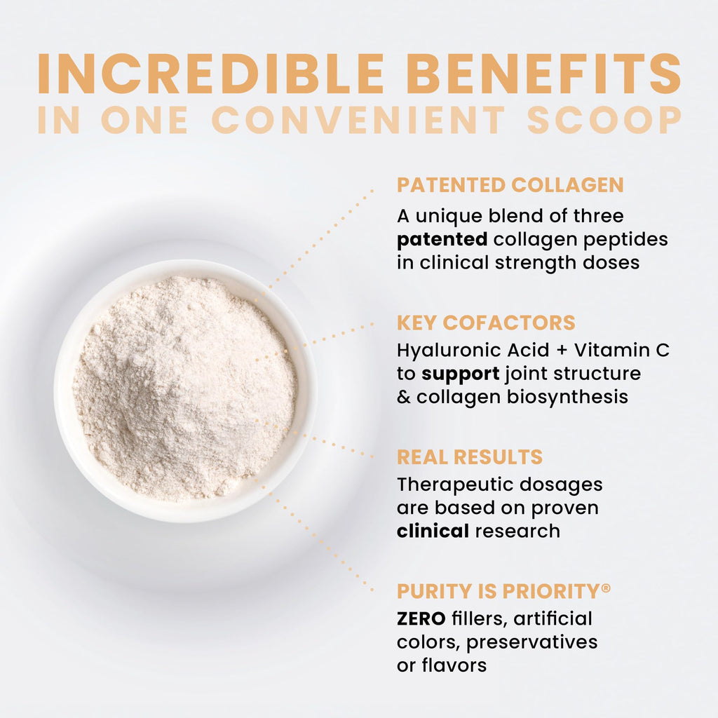 Pure Therapro Rx TriActive Collagen Plus – Unflavored Multi Collagen Powder, 30 Servings
