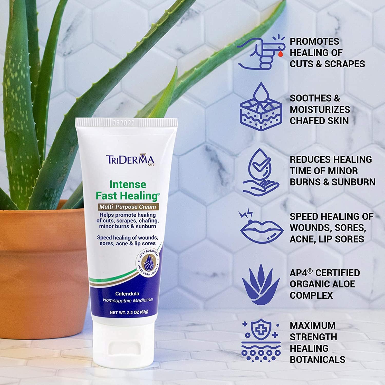 TriDerma MD Intense Fast Healing Cream – FSA Eligible, 2.2 oz