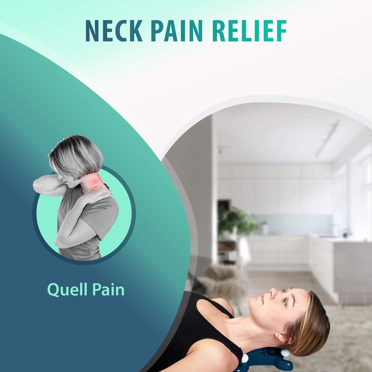 Trigger Point Pillow - Neck Pain Relief, Traction & Acupressure