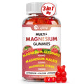 Triple Magnesium Complex Gummies 900 mg – Mg Glycinate, Citrate & Malate with Potassium, Ca & Vitamin B6 | Vegan, Non-GMO, Gluten Free – 60 Gummies