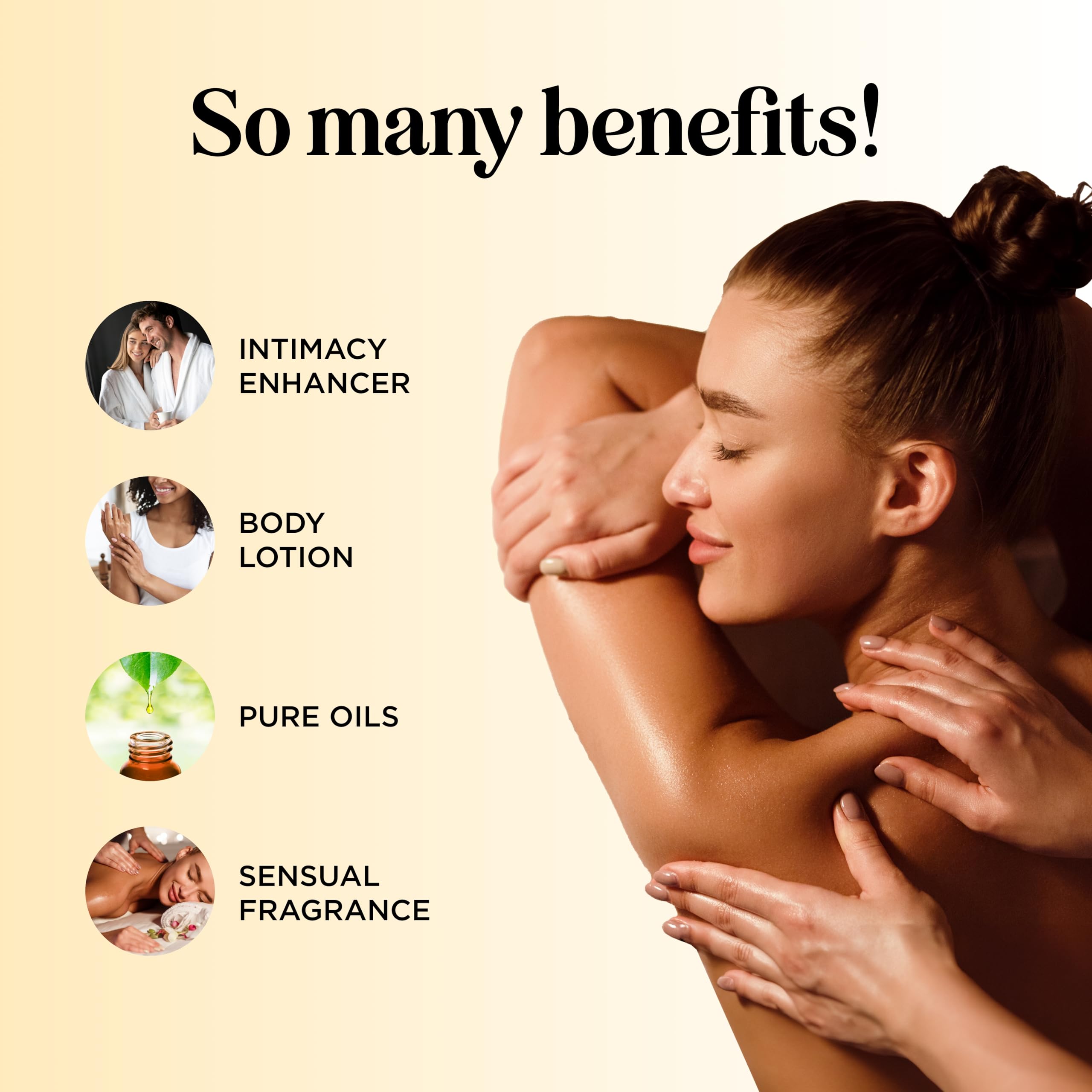 Tropical Massage Oil for Couples – Mango Scent, Coconut & Almond – 16 Fl Oz | Vegan, Gluten Free, Non-GMO