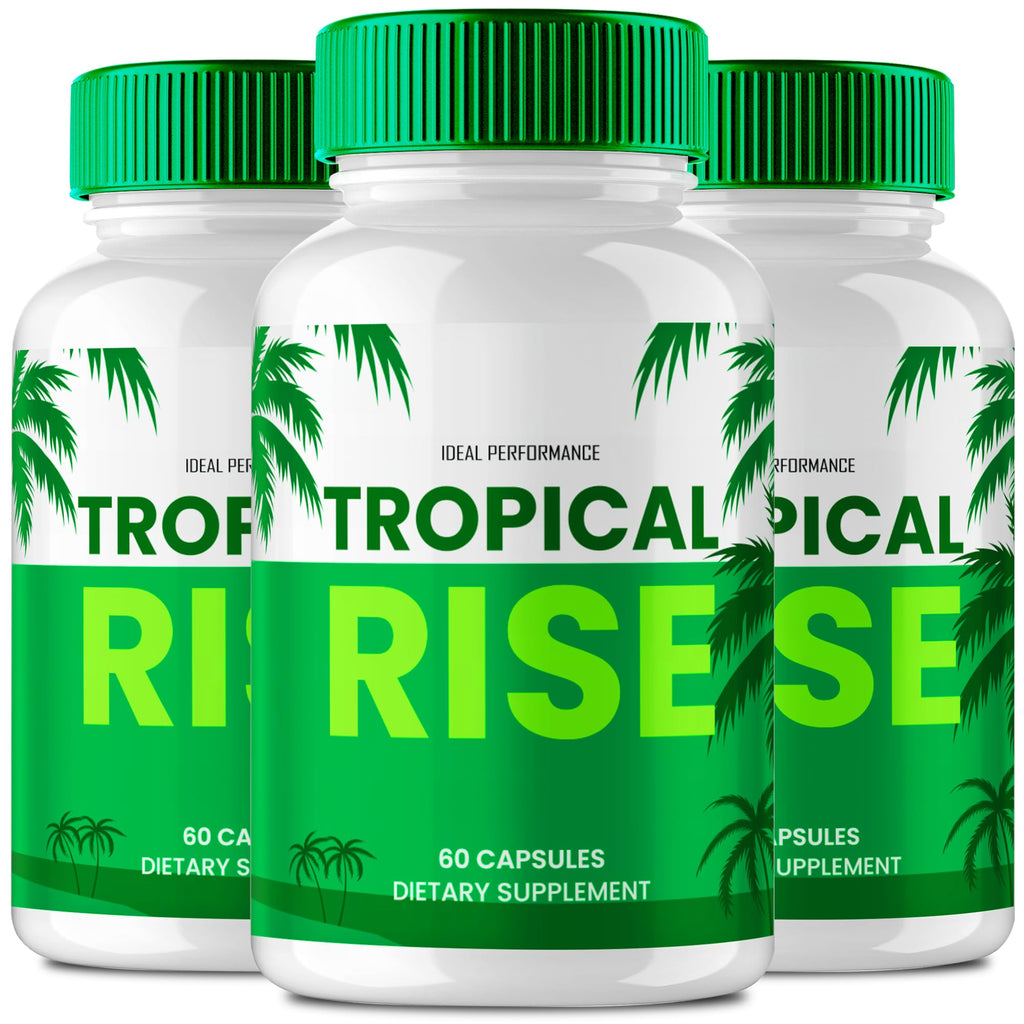 IDEAL PERFORMANCE Tropical Rise Capsules, Official TropicalRise Supplement Pills, Overall Health and Wellness Reviews (3 Pack)