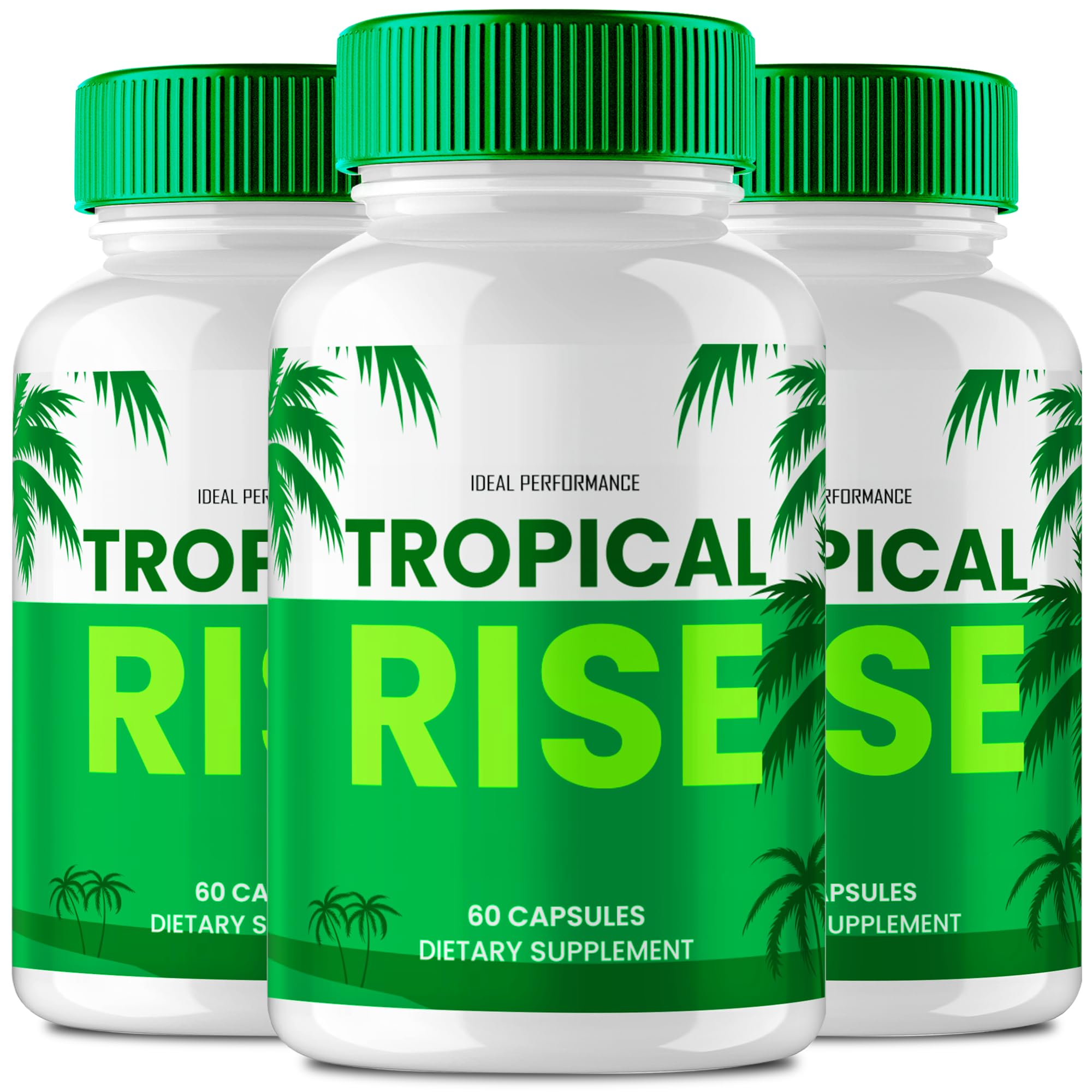 IDEAL PERFORMANCE Tropical Rise Capsules, Official TropicalRise Supplement Pills, Overall Health and Wellness Reviews (3 Pack)