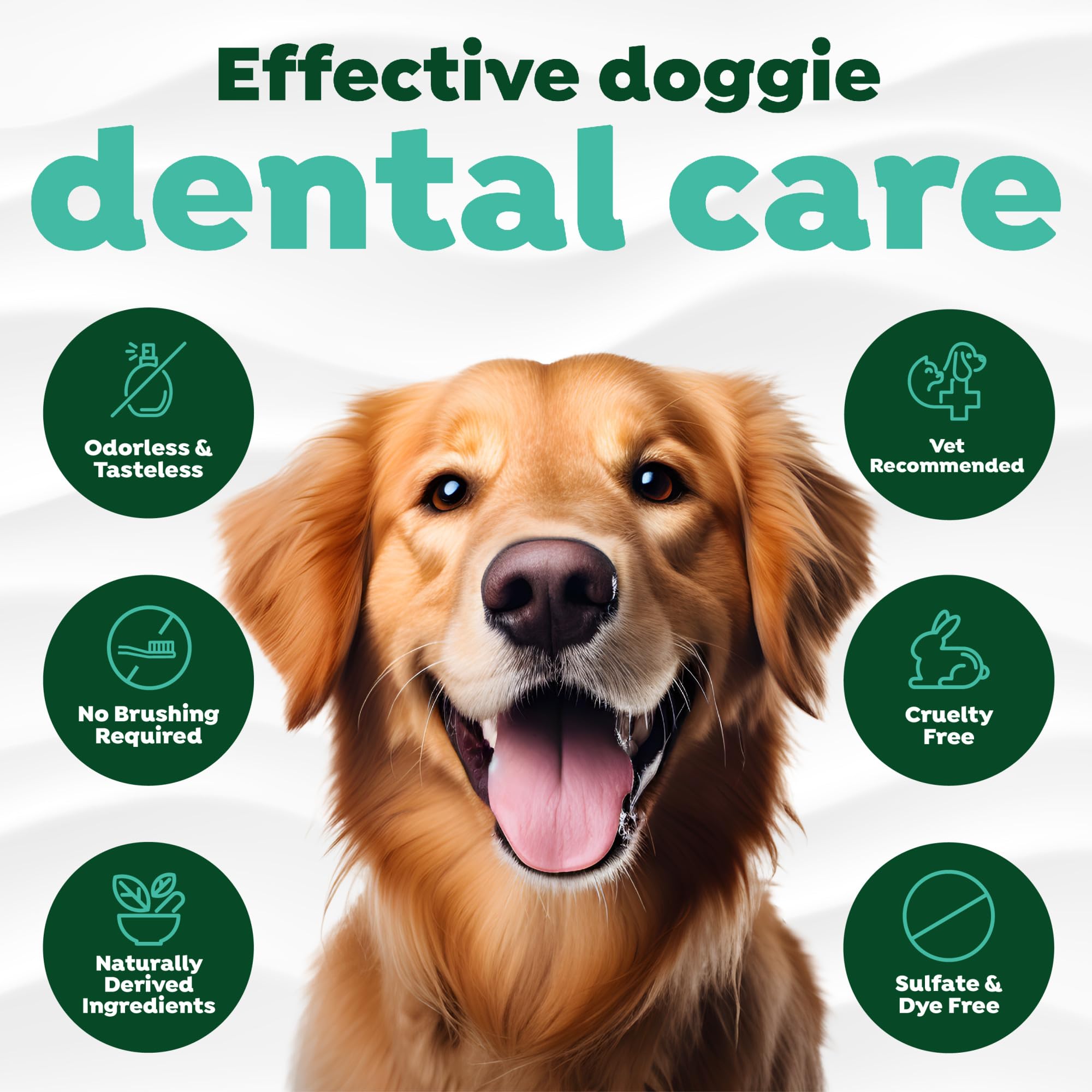 TropiClean Fresh Breath Water Additive for Dogs | Breath Freshener & Teeth Cleaning | 2.2oz