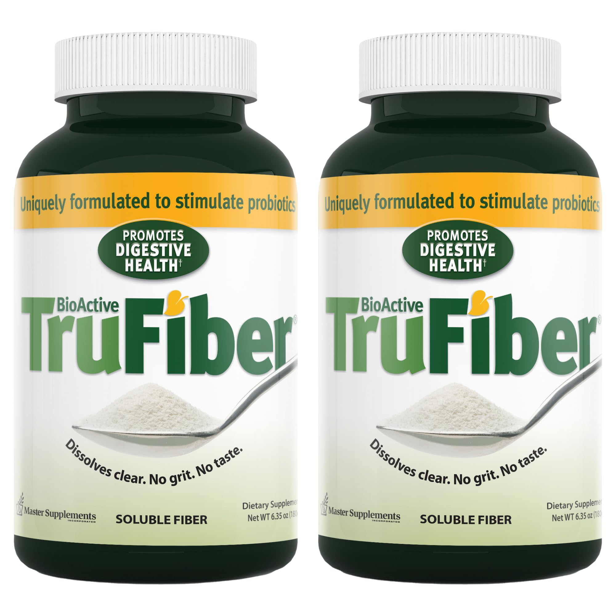 TruFiber Prebiotic Fiber – 6.35 oz (Pack of 2) | 100 Servings, Digestive Health, Vegan & Gluten Free