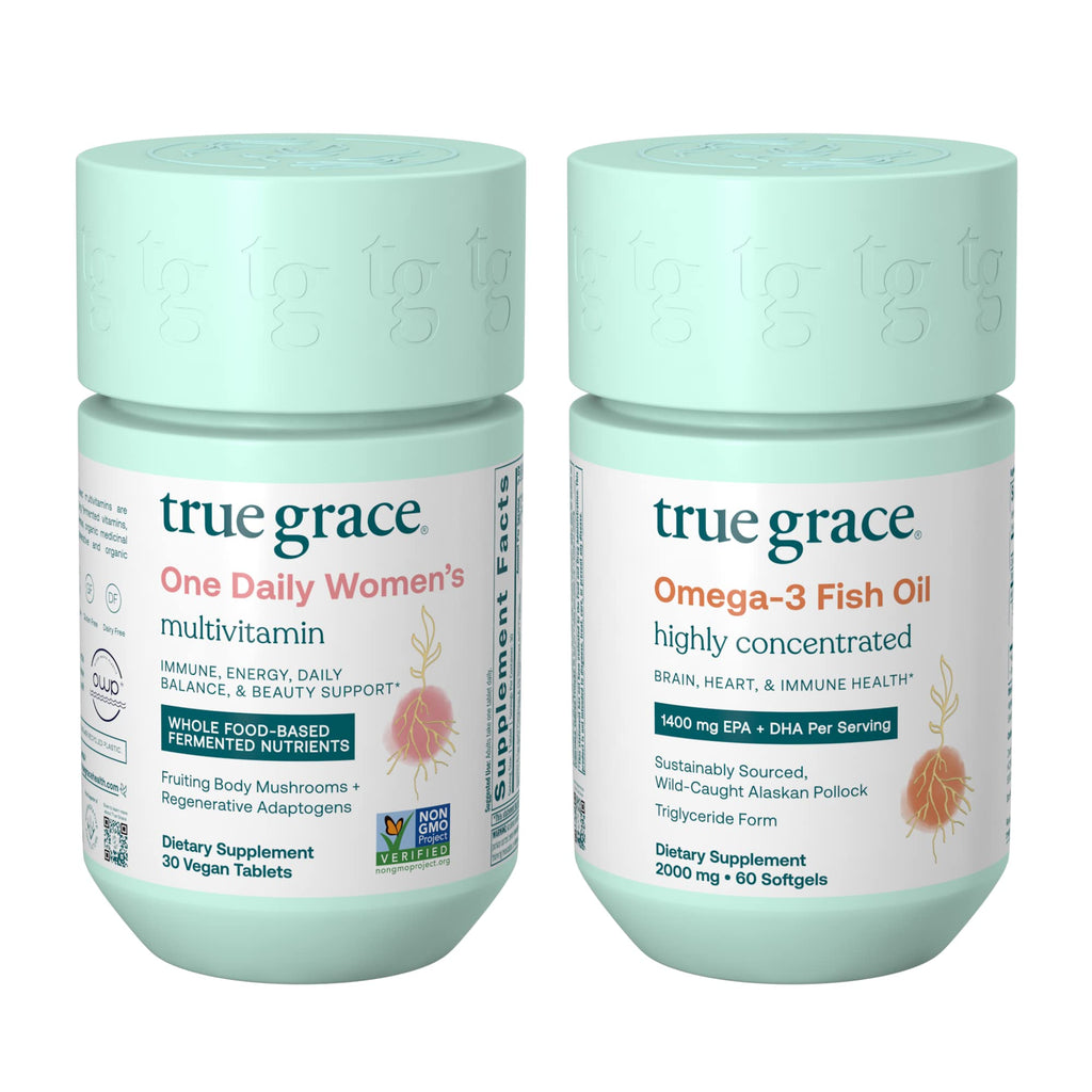 True Grace One Daily Women’s Multivitamin & Omega-3 Bundle – 30-Day Supply