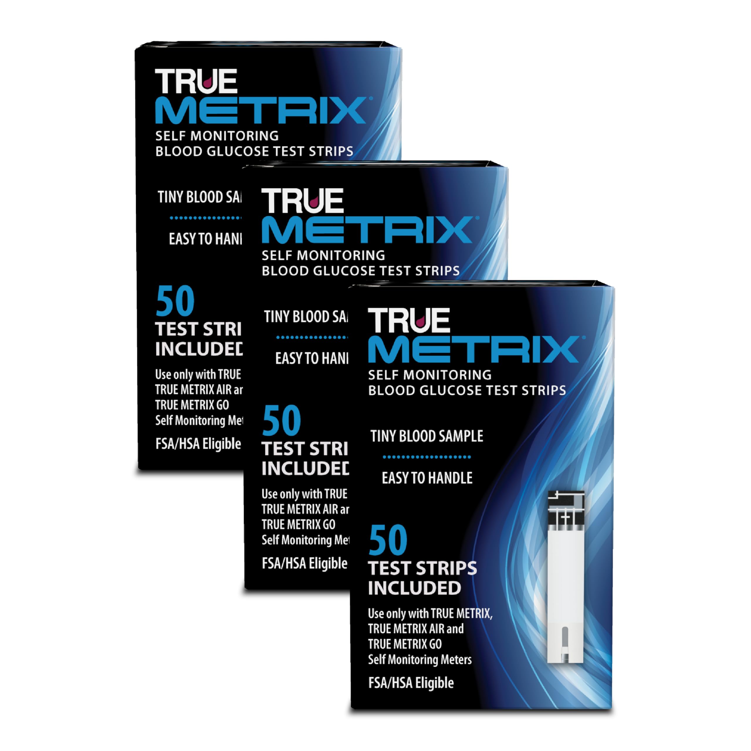 TRUE METRIX Test Strips – 150 Count (3 x 50) for TRUE METRIX Meters