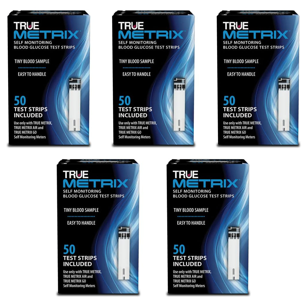 TRUE METRIX® Test Strips 250 Count (5 x 50ct) | Compatible with TRUE METRIX Meters
