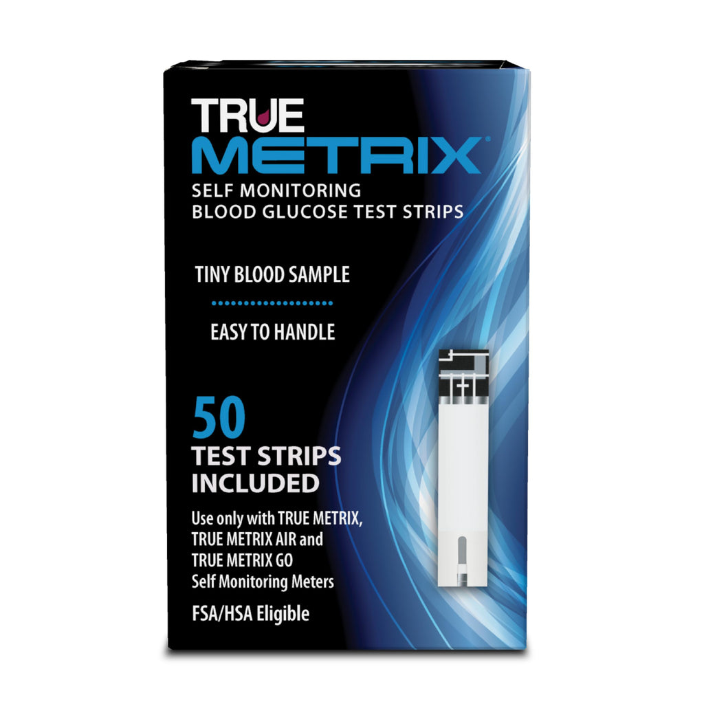TRUE METRIX Blood Glucose Test Strips, 50 Count – 0.5 µL Sample