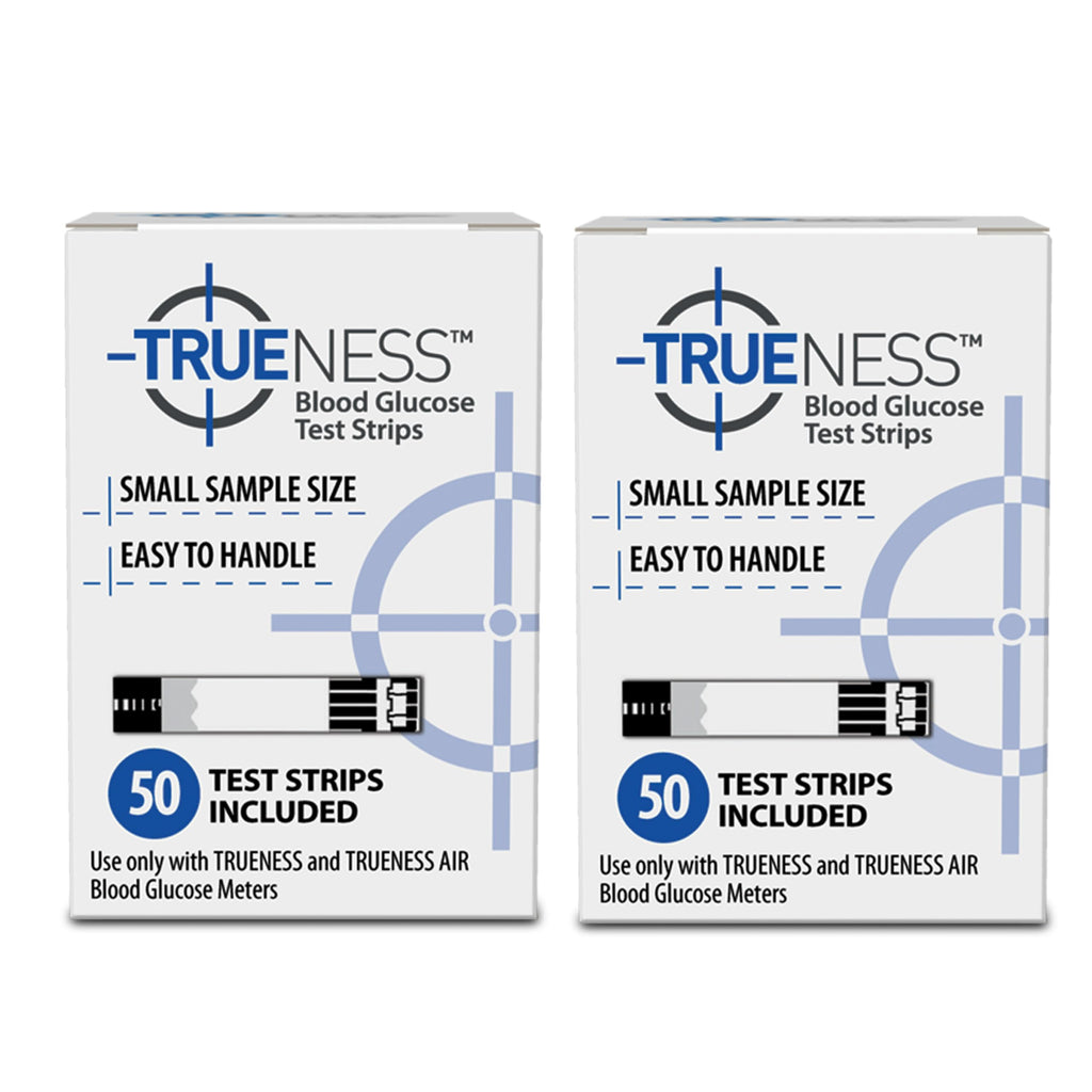 TRUENESS Blood Glucose Test Strips – 50 Count (2 Pack) for TRUENESS Meters