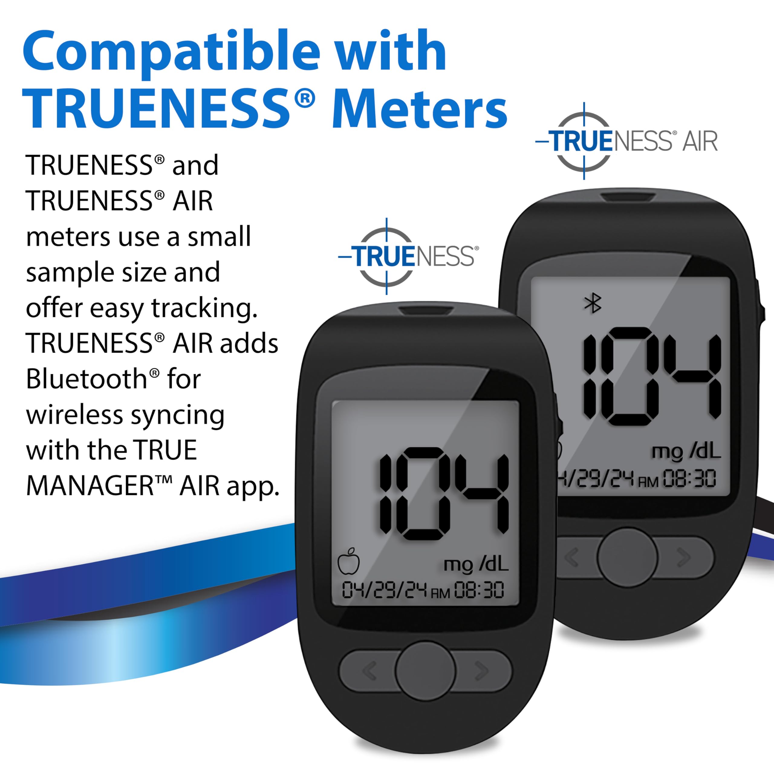 TRUENESS Blood Glucose Test Strips – 50 Count (2 Pack) for TRUENESS Meters