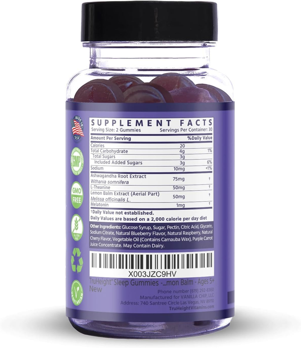 TruHeight Sleep Gummies for Kids and Teens – Natural Growth Sleep Aid