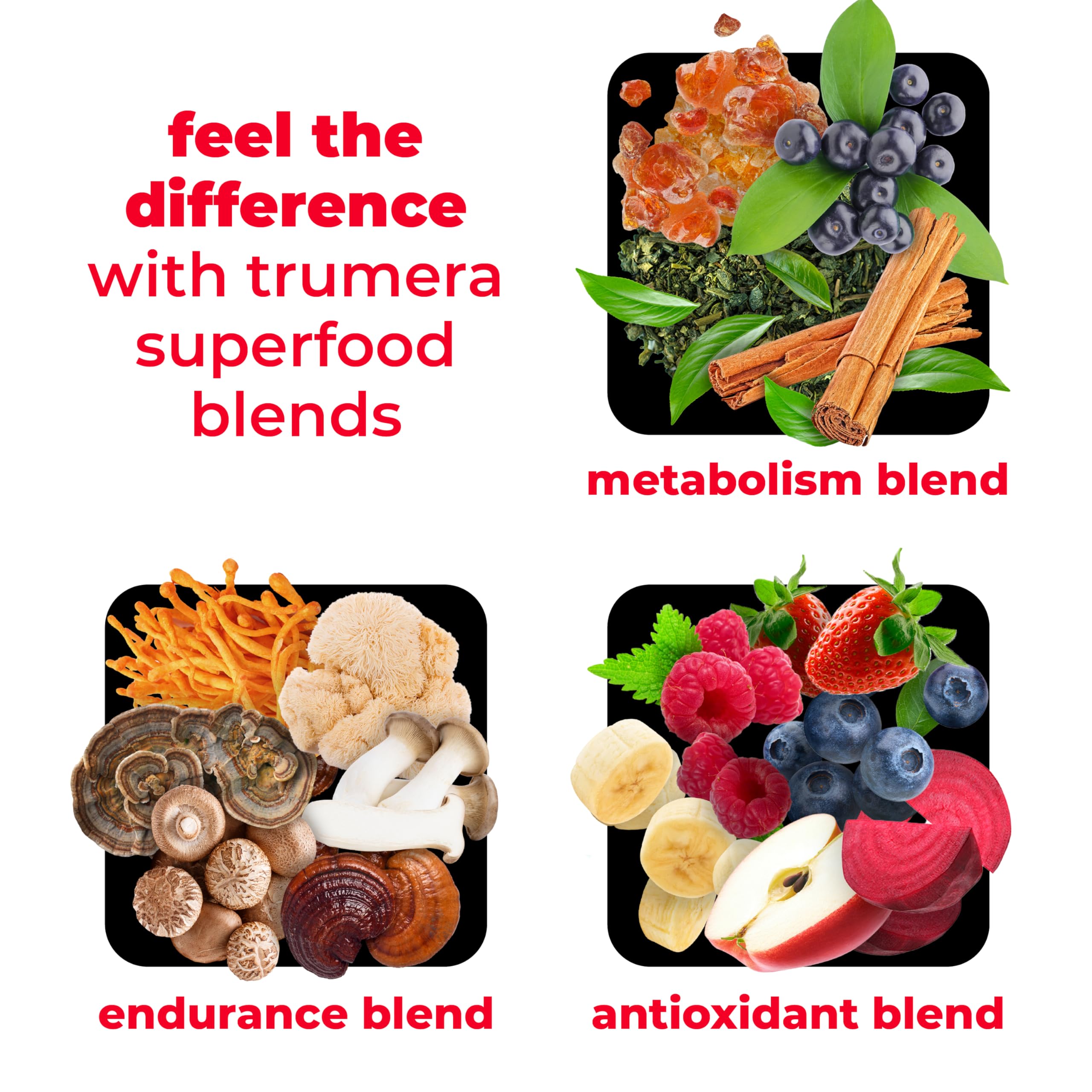 TRUMETA Superfood Reds Powder Packs – Immune Support & Memory