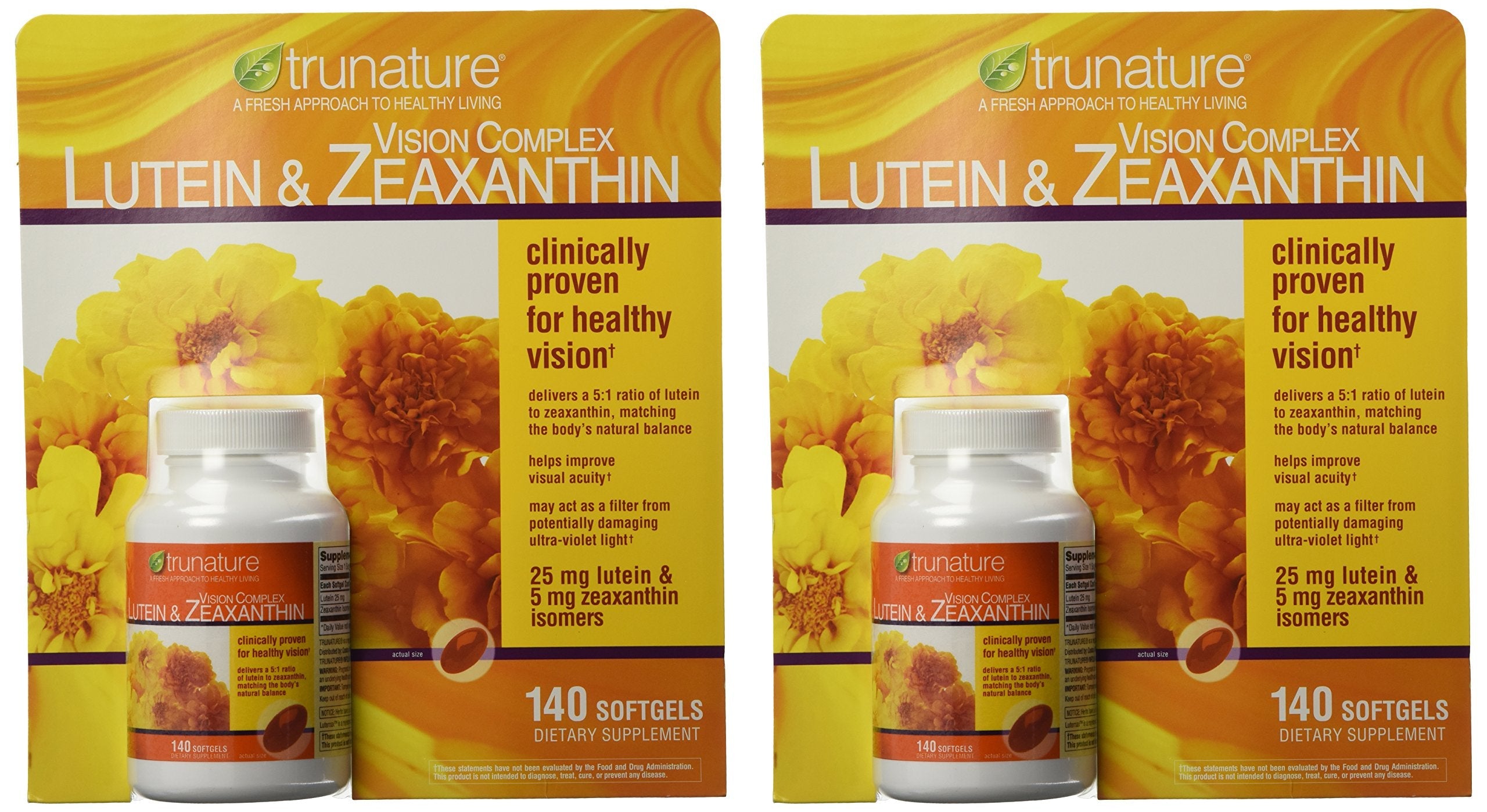 TruNature Vision Complex with Lutein & Zeaxanthin - 2-Pack 280 Softgels