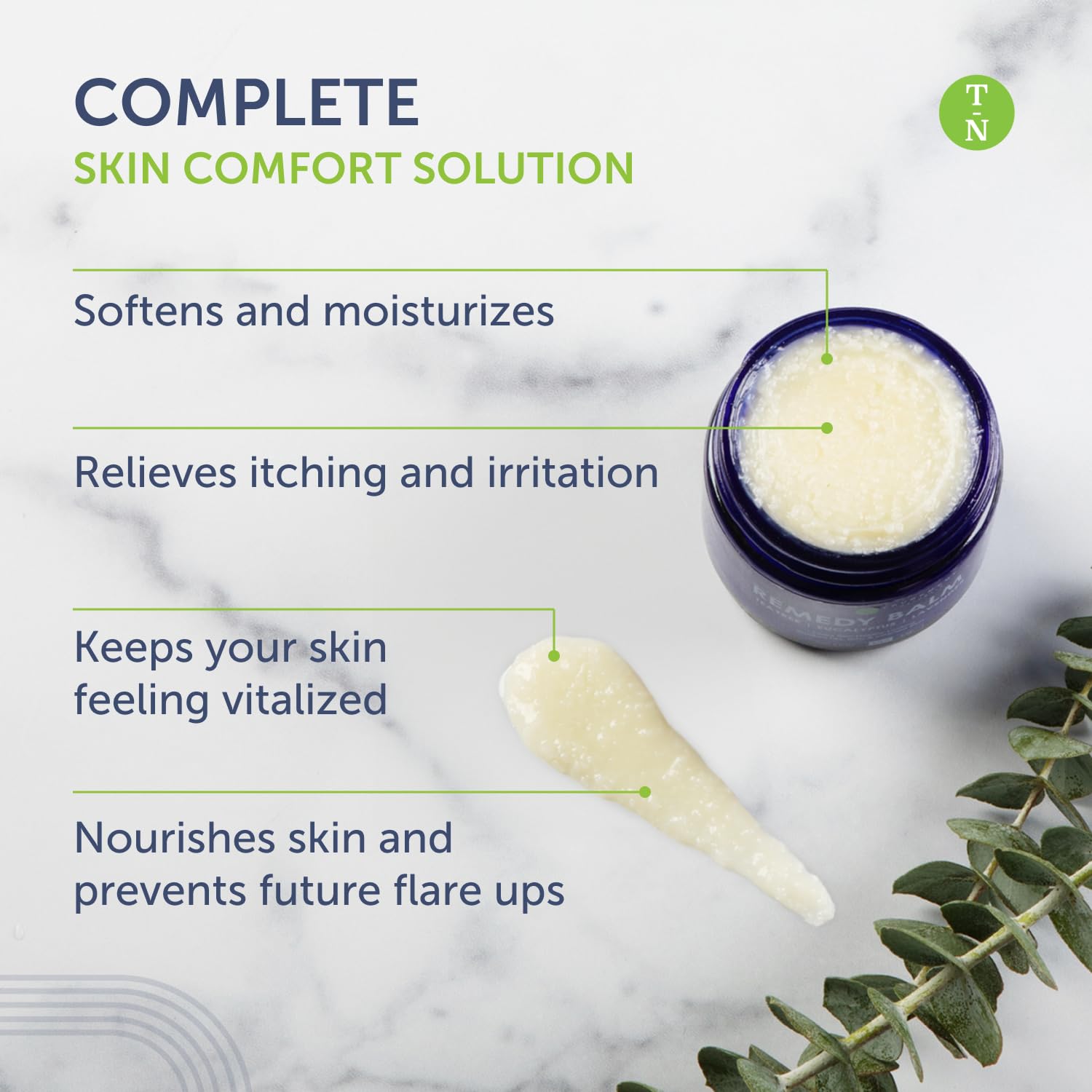 Truremedy Naturals Remedy Balm with Tea Tree Oil – Soothing Foot & Body Moisturizer (2 oz) with Lavender & Eucalyptus