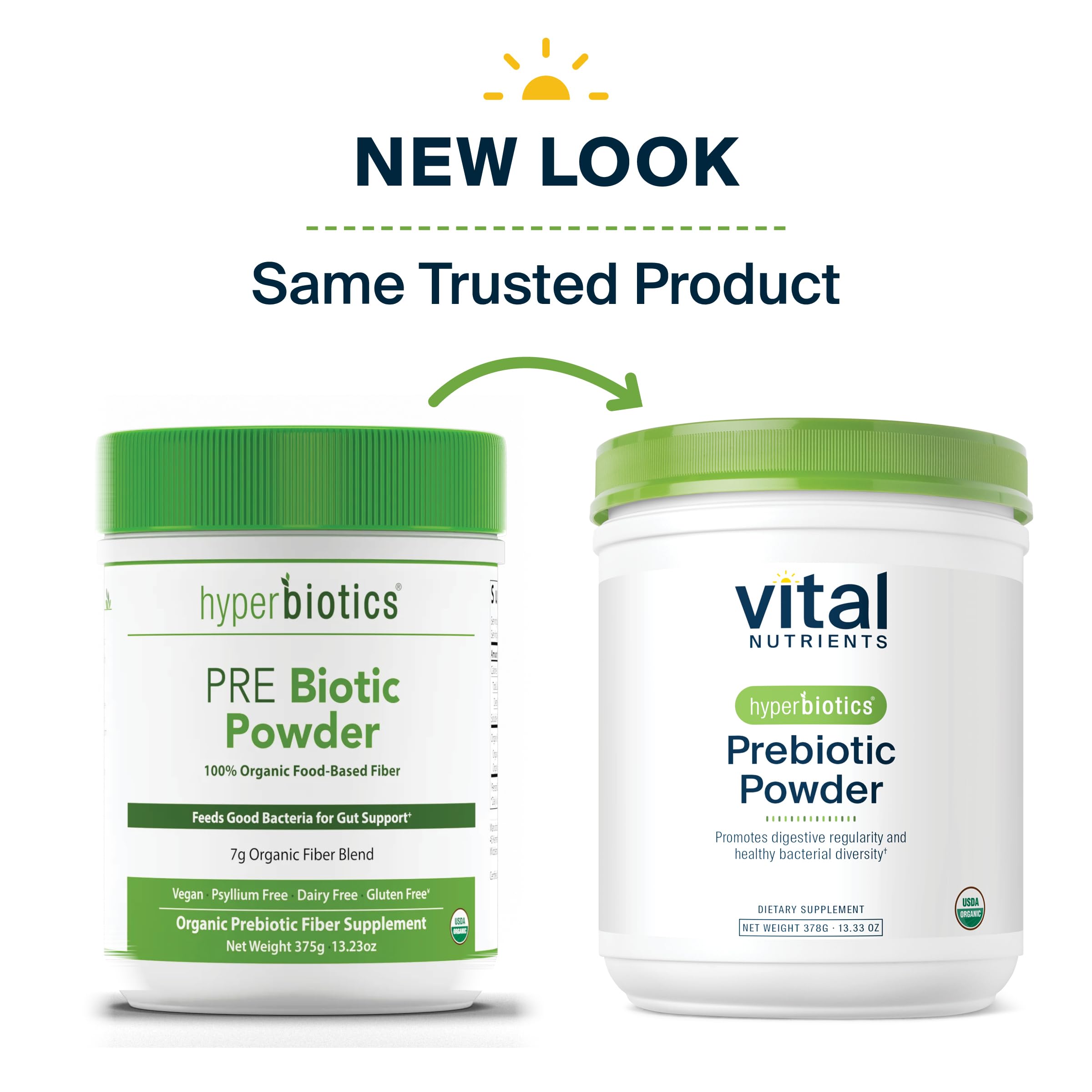 Hyperbiotics Vital Nutrients Organic Prebiotic Fiber Powder | Gut Health & Digestive Regularity | 54 Servings