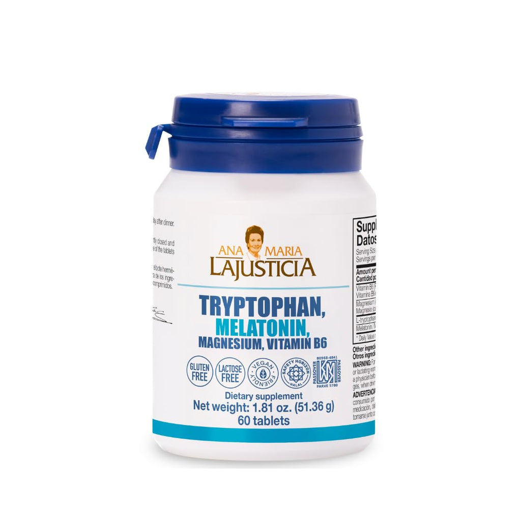 Tryptophan, Melatonin, Magnesium & Vitamin B6 - 60 Tabs | Ana María Lajusticia