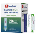 T TESTAHEAD Urine Nicotine Test Strips – Pack of 20 | At-Home Nicotine Rapid Test Kit