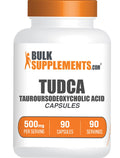BulkSupplements TUDCA Capsules - Tauroursodeoxycholic Acid 500mg | Gluten Free | 90 Capsules