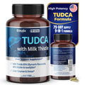TUDCA Supplement with Milk Thistle – 85% Silymarin Flavonoids – Supports Liver Wellness & Digestive Health – Made in The USA