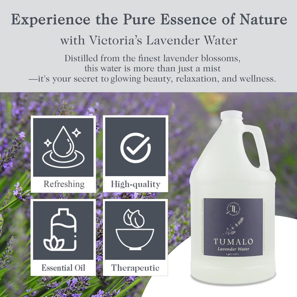 Tumalo Lavender Hydrosol - Organic Lavender Floral Water for Skincare, Aromatherapy & Home Use | Made in USA