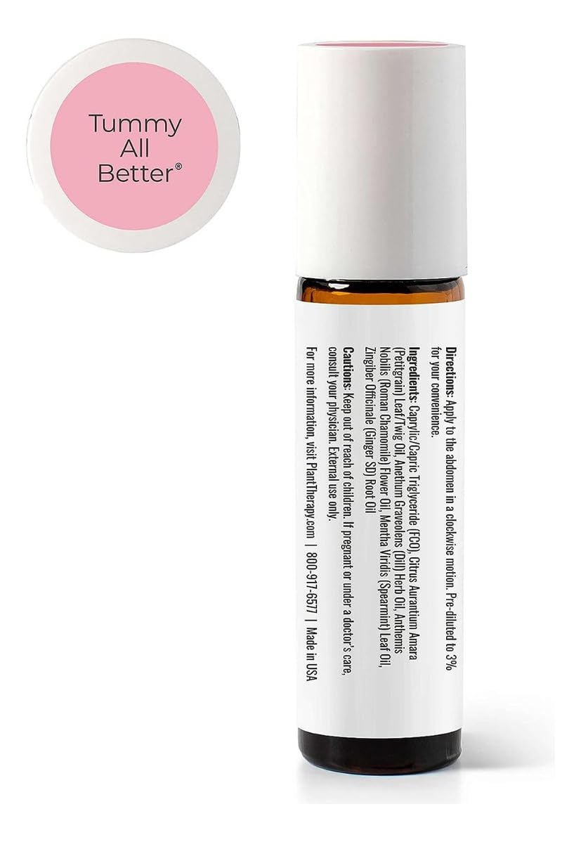 Plant Therapy KidSafe Tummy All Better Roll-On 10 mL - Digestive Support