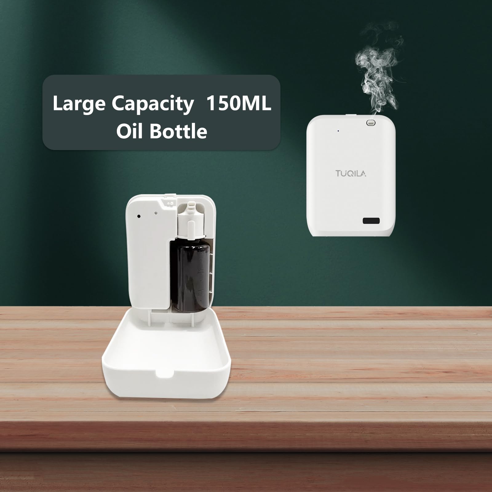 Tuqila Waterless Oil Diffuser – Cold Air Diffusion, 1000 sq.ft, APP Control