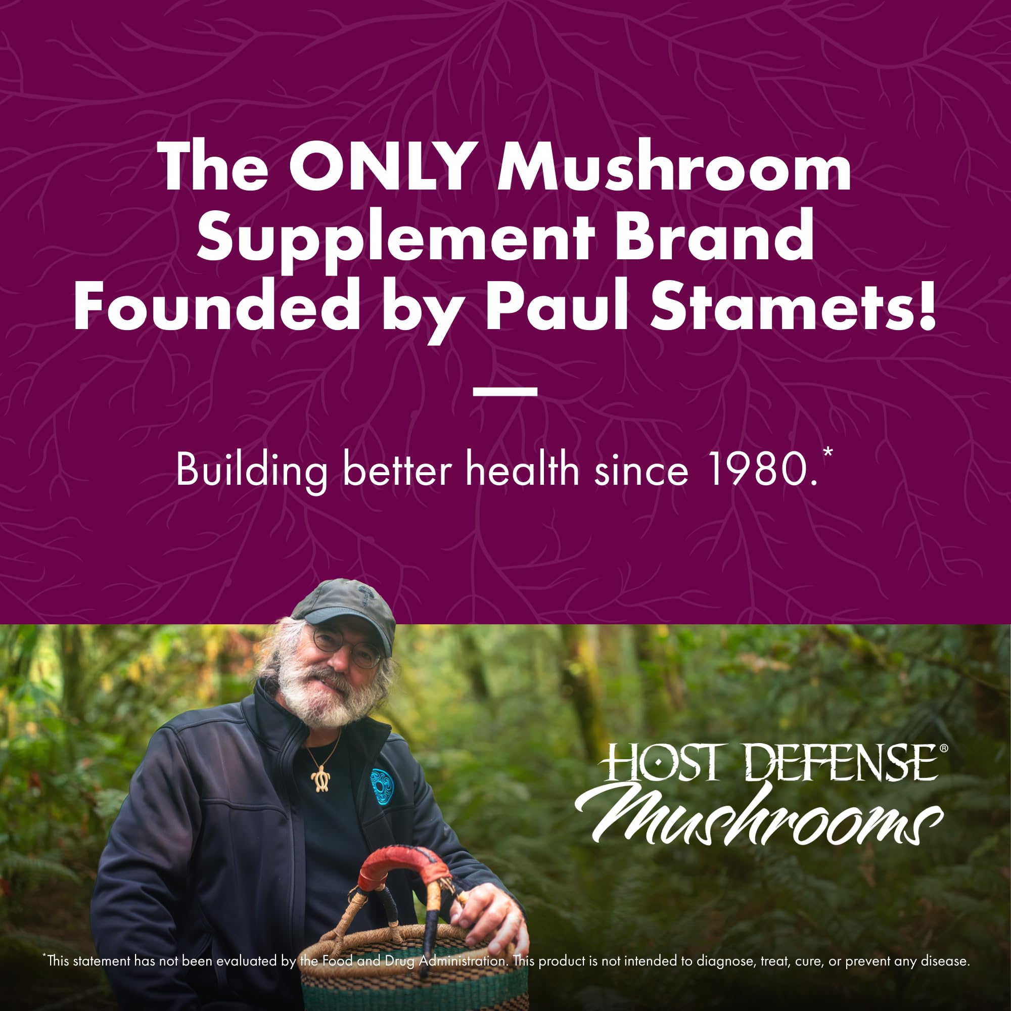 Host Defense Turkey Tail Capsules - 240 ct (Two 120 ct) - Immune & Digestive Health