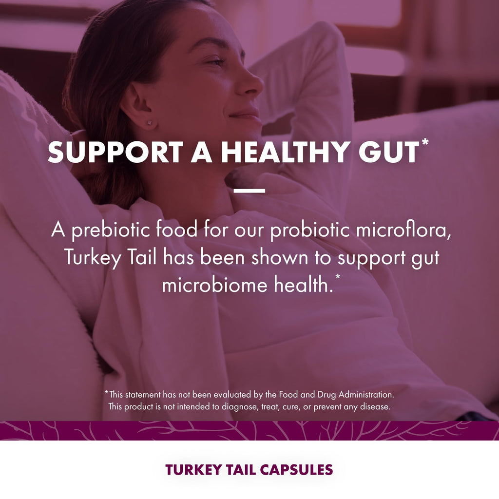 Host Defense Turkey Tail Capsules - 240 ct (Two 120 ct) - Immune & Digestive Health