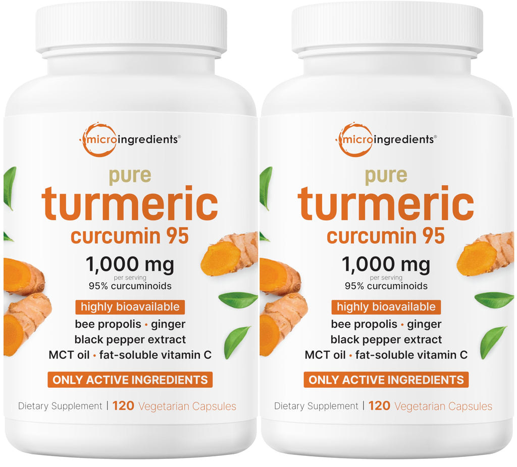 Micro Ingredients Turmeric Curcumin 1000mg | 240 Veggie Capsules | 95% Curcuminoids