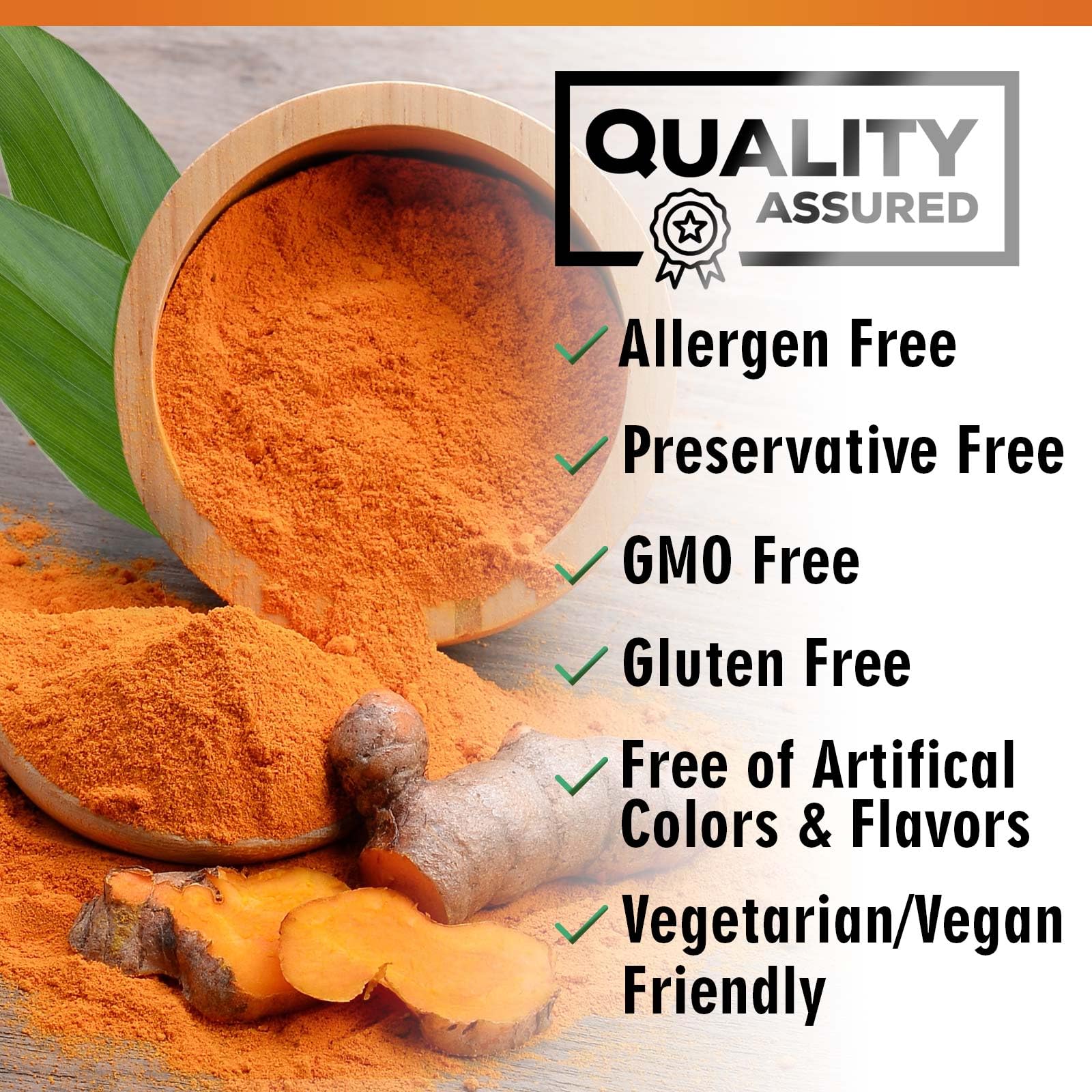 Turmeric Curcumin Supplement 1950mg - 95% Curcuminoids with Organic Turmeric & BioPerine Black Pepper Extract for Best Absorption, Natural Vegan Joint Support, Non-GMO, Bottled in USA - 180 Capsules