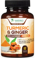 Turmeric Curcumin 1950mg with Bioperine – 60 Capsules