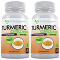 DOCTOR RECOMMENDED SUPPLEMENTS Turmeric Curcumin with Bioperine – 360 Veggie Capsules, 2250mg, 95% Curcuminoids (Pack of 2)