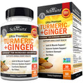 Turmeric Curcumin & Ginger Supplement with BioPerine – 95% Curcuminoids, Gluten-Free, 60 Capsules