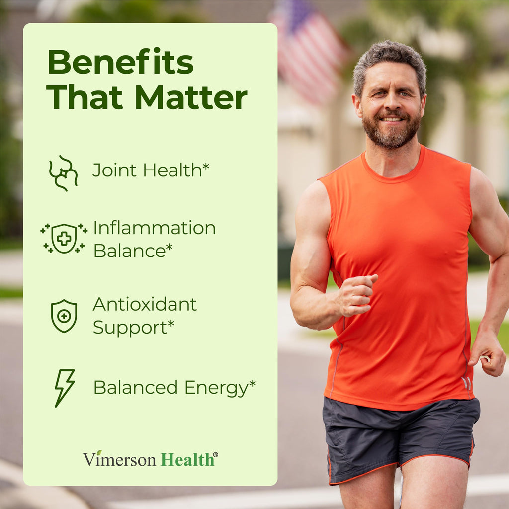 Turmeric Curcumin with Green Tea & Vitamin C – Joint Health, Energy | 60 Capsules | Gluten-Free & Non-GMO