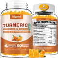 Turmeric Curcumin Gummies with Ginger & Black Pepper – 120 Orange Gummies