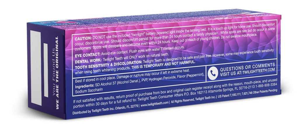 Twilight Teeth Whitening Kit – At-Home UV Light Whitening, No-Rinse Gel