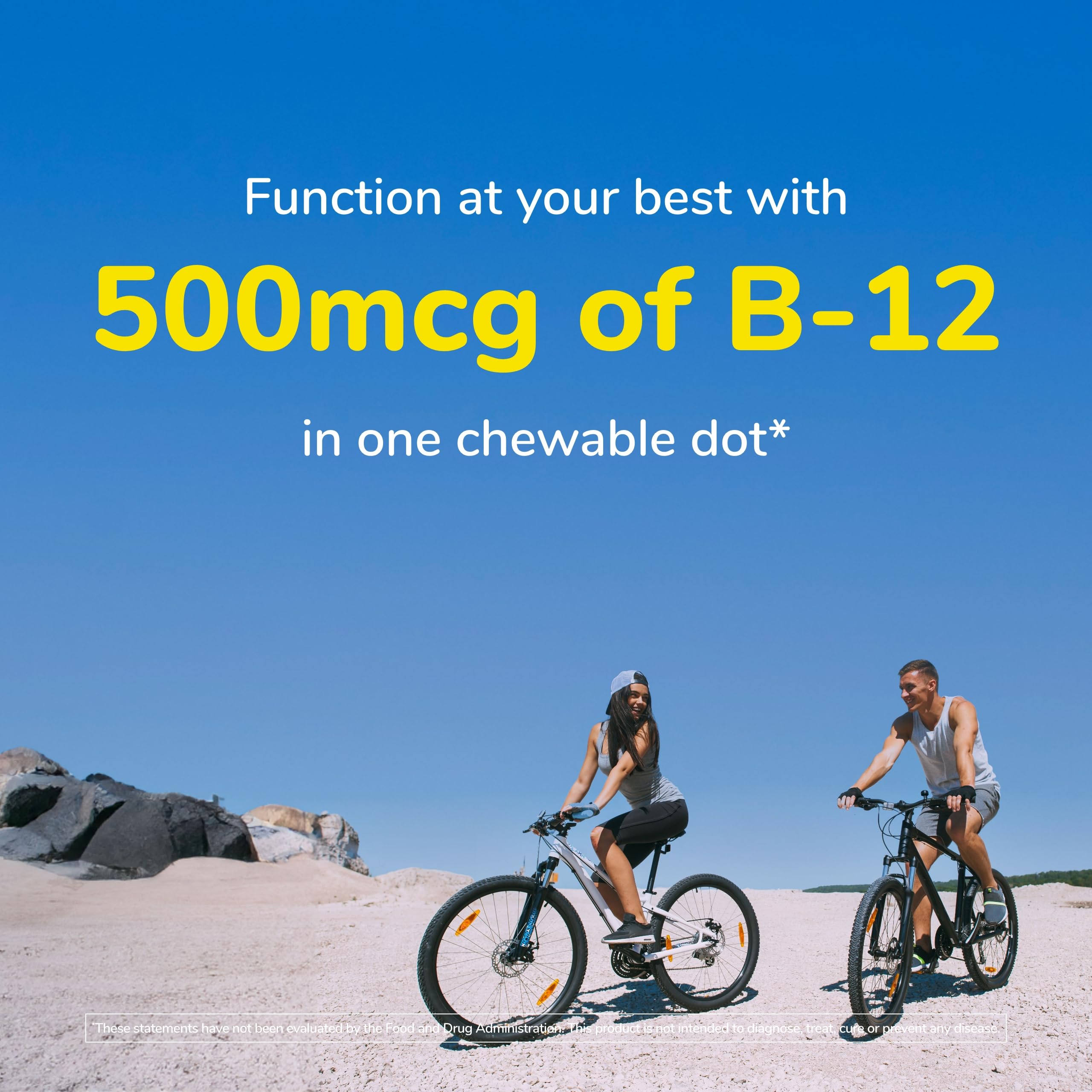 Twinlab B-12 Dots – 500 mcg Vitamin B12, Energy Production Support, 250 Dots (2 Pack)