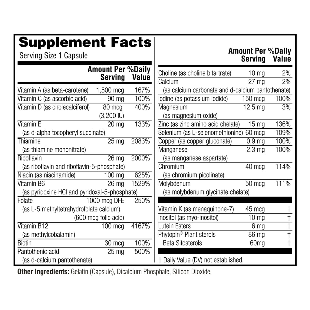 Twinlab TWL Men's Daily One 60 Ct – Complete Daily Multivitamin for Men