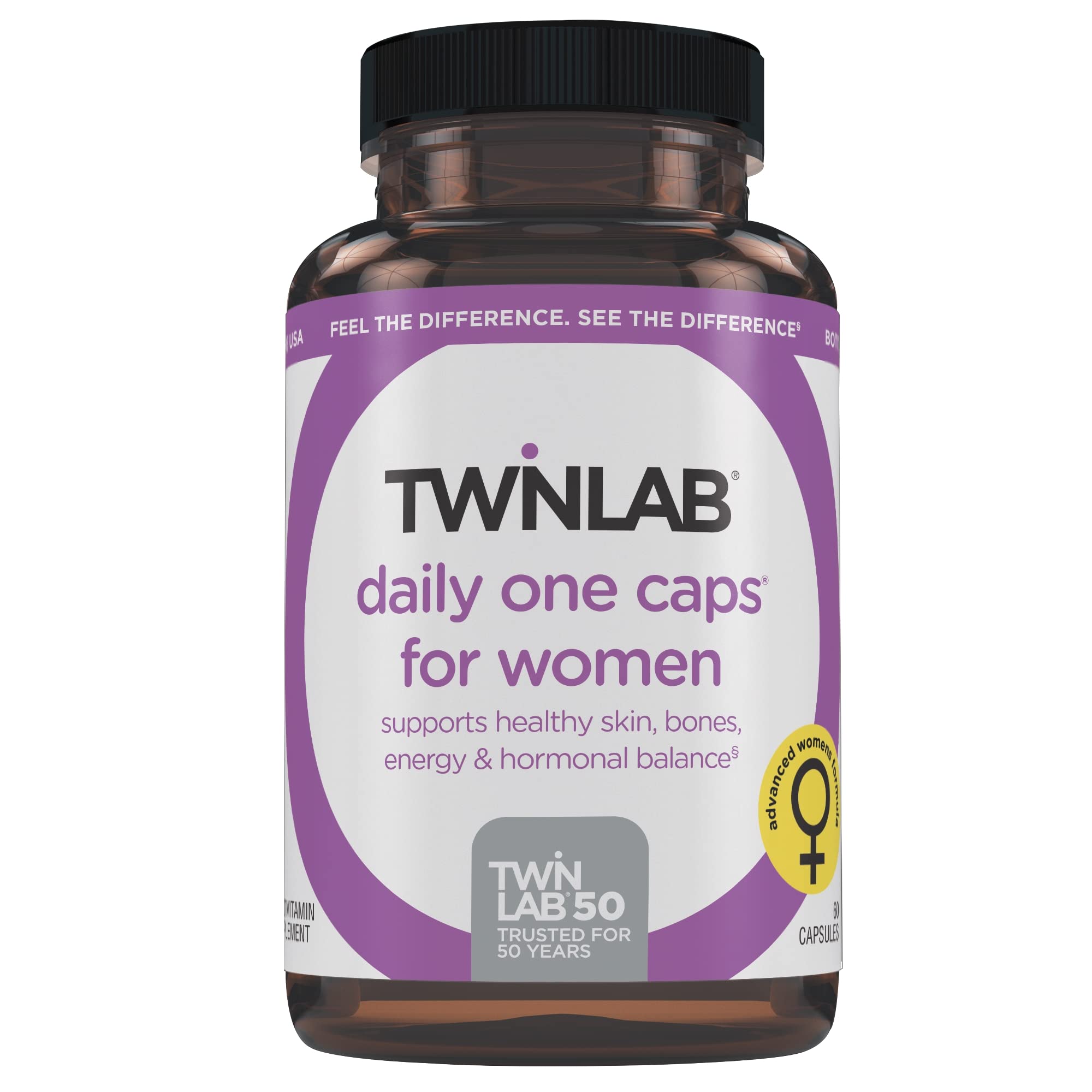 Twinlab TWL Women's Daily One - 60 Count | Daily Multivitamin for Women