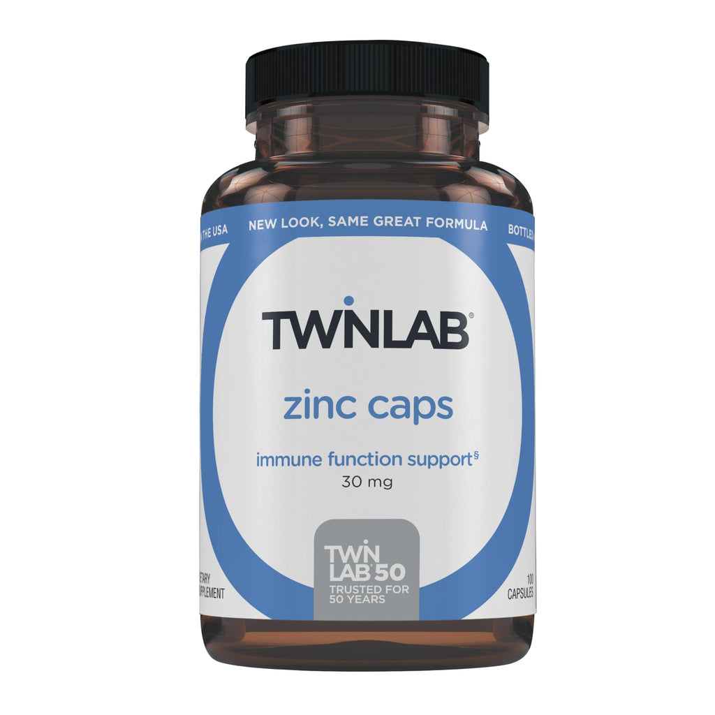 Twinlab Zinc Caps - Immune & Skin Health, 100 Capsules
