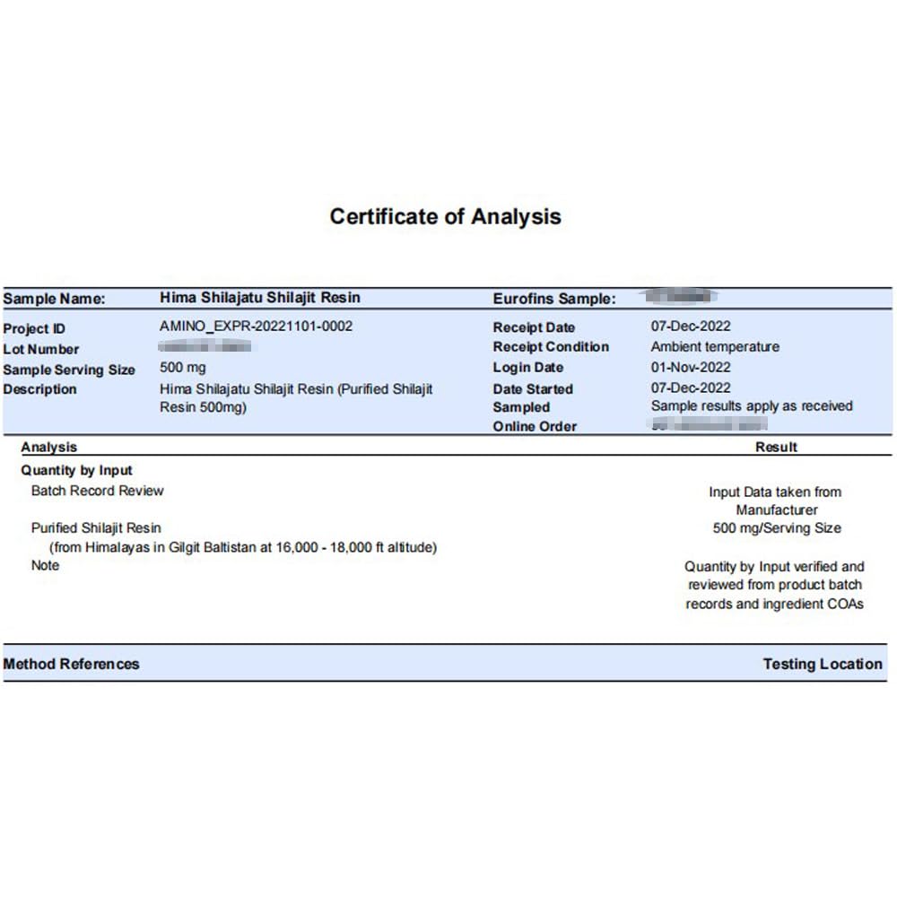 Shilajit Purest Himalayan Organic Resin – Gold Grade 100% Pure, Fulvic Acid & 85+ Minerals, 30g
