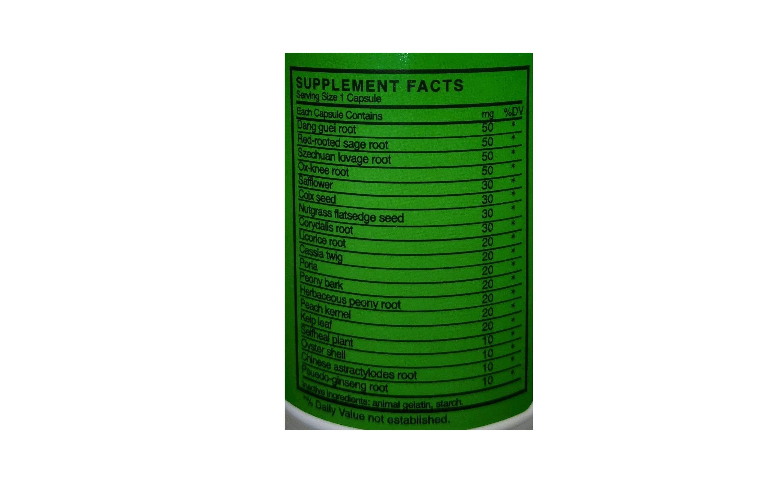 U-O-Clear Assure Ovary & Uterus Health - 500 mg - 60 Capsules | 19 Natural Herbs