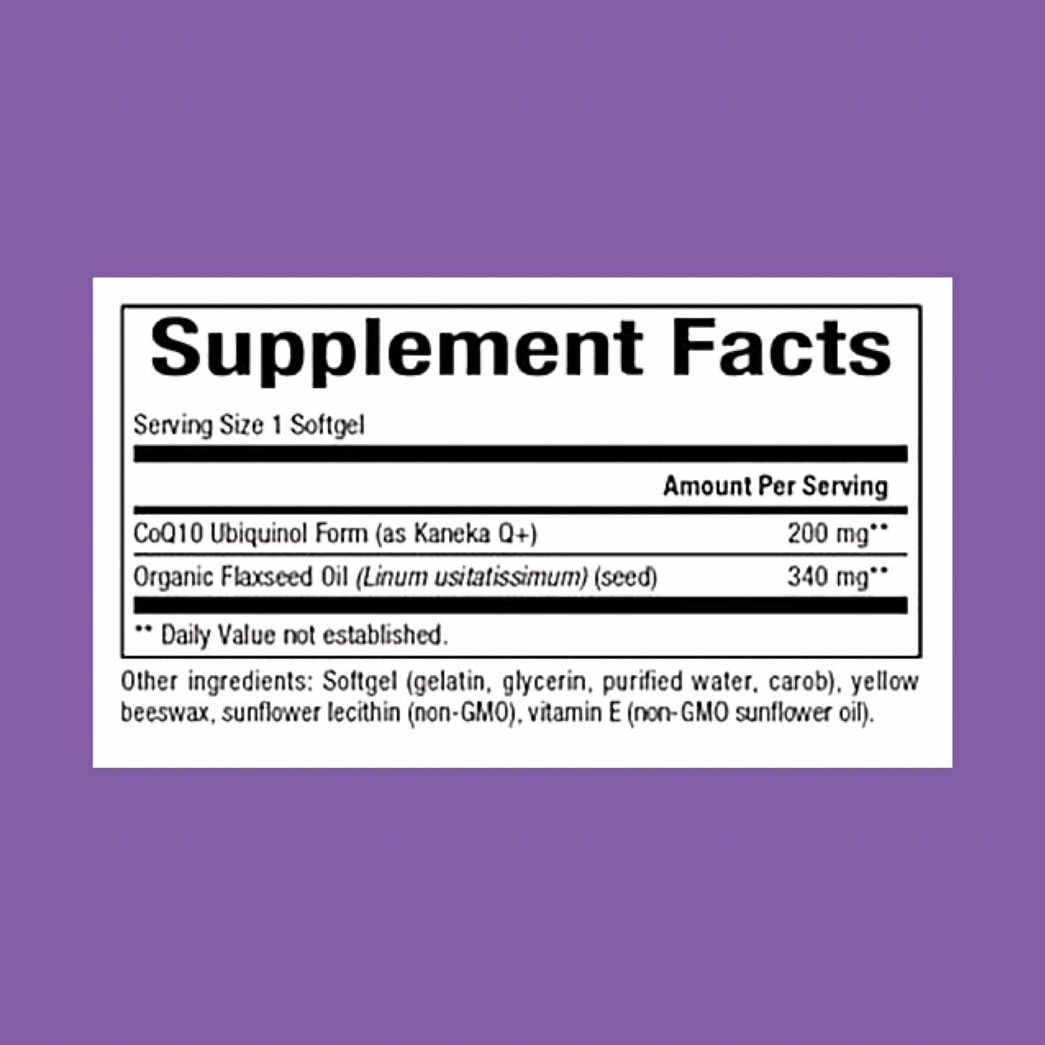 Natural Factors Ubiquinol 200 mg – Heart Health, Antioxidant Support & Energy (Flaxseed Oil) – 30 Softgels