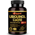 Ubiquinol CoQ10 400mg Softgels with Vitamin E & Omega-3, Max-Absorption, 120 Count, Non-GMO