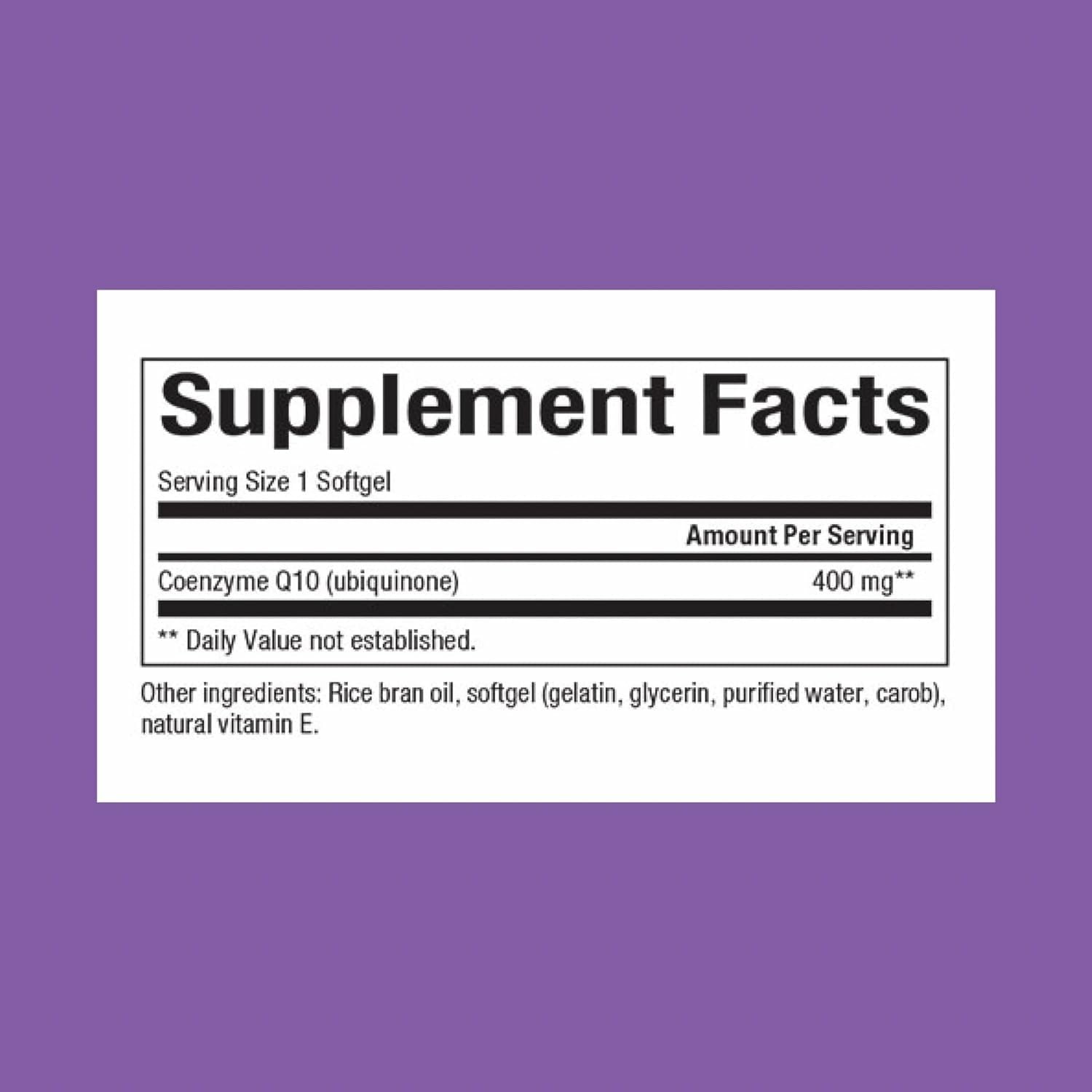 Natural Factors CoQ10 400 mg – Antioxidant Support, Energy Production & Heart Health | 60 Softgels