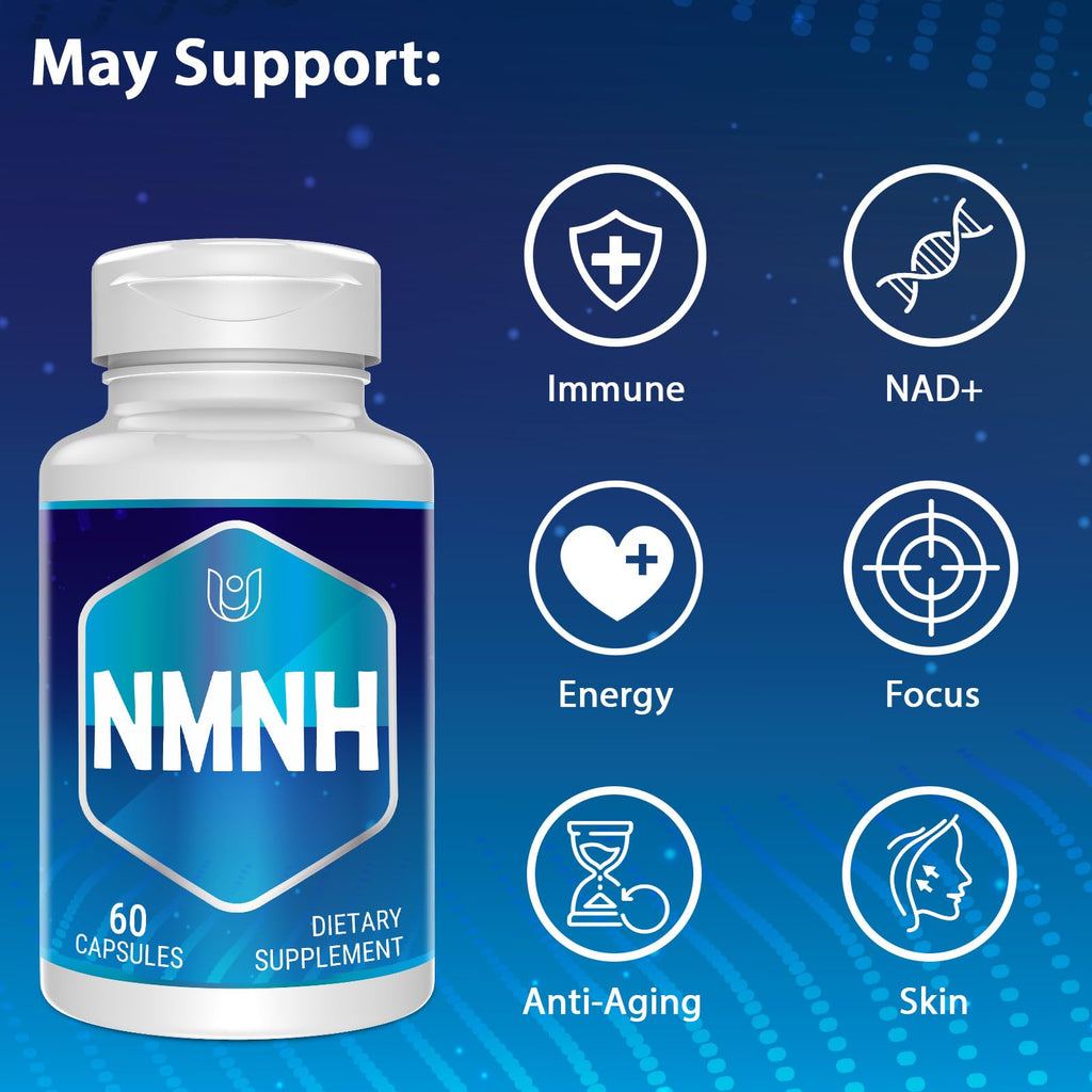 Ucessuyy NMNH NAD+ Supplement – 60 Capsules to Boost NAD+ Levels