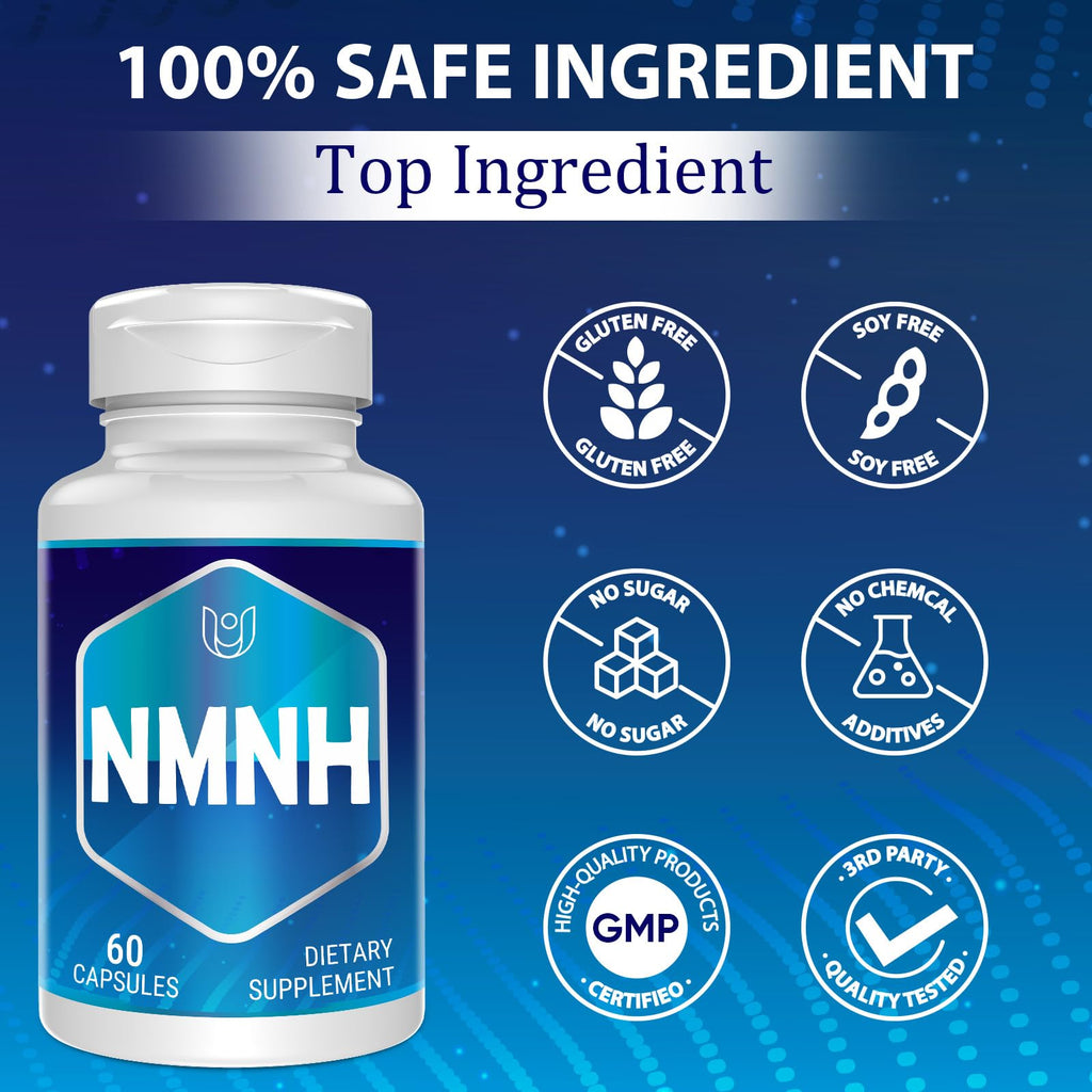 Ucessuyy NMNH NAD+ Supplement – 60 Capsules to Boost NAD+ Levels