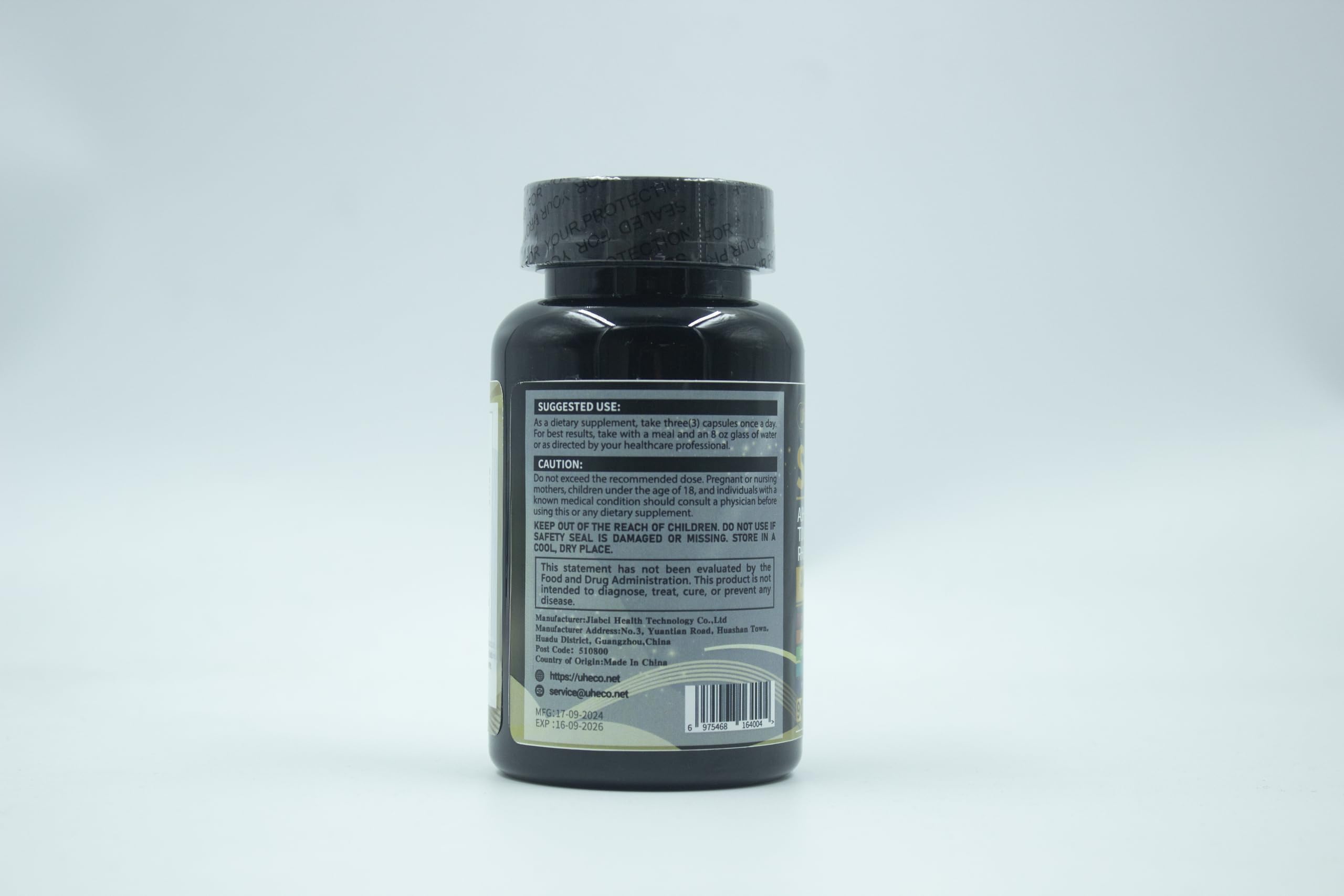 Uheco Shilajit Supplement with Sea Moss, Ashwagandha & Tongkat Ali – 90 Count