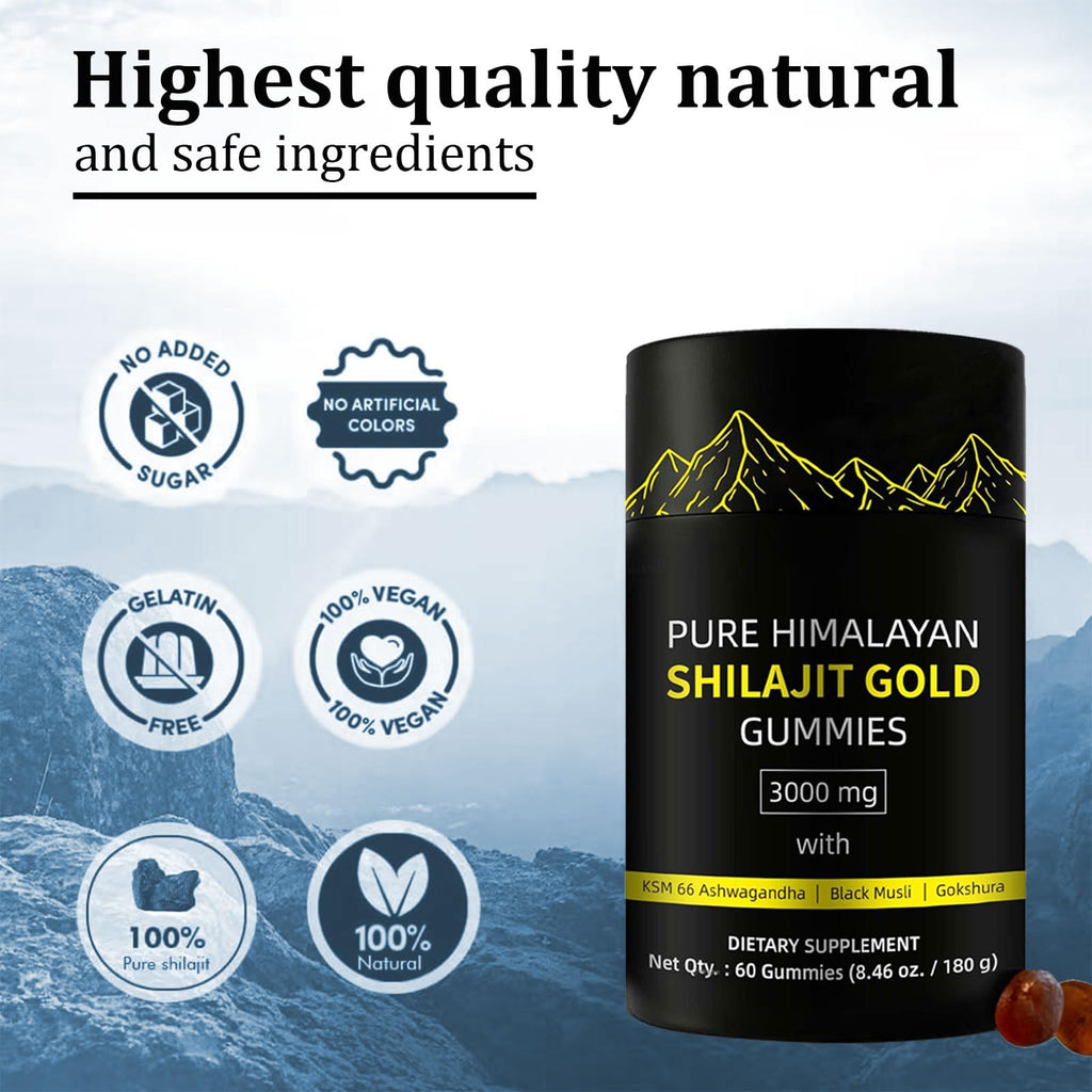 Ultimapeak Shilajit Gummies – Alpha Gummies for Men | Lab Tested, No Added Sugar
